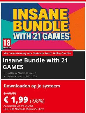 Tot 98% korting op Nintendo switch games