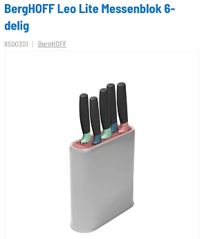BergHOFF Leo Lite Messenblok 6-delig
