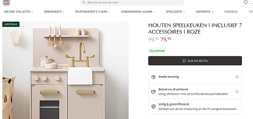 Houten speelgoed keuken Petite Amélie