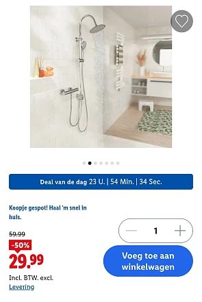 Regendouche EASY RAIN -50%