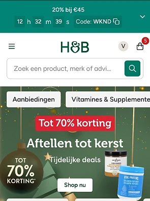 20% bij Holland and Barrett