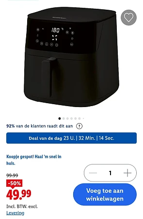 SILVERCREST® KITCHEN TOOLS Airfryer XL Smart -50%