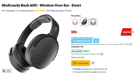 Hoofdtelefoon met ruisonderdrukking - Skullcandy