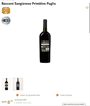 Bacconi Sangiovese Primitivo Puglia -50%
