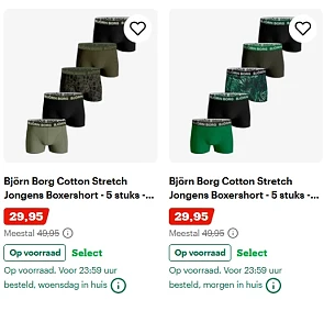 -40% Björn Borg Cotton Stretch boxershorts