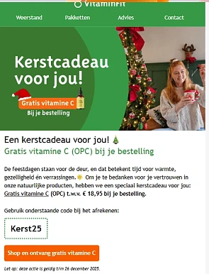 Gratis vitamine C bij Vitaminfit