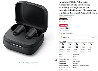 De soundcore P30i by Anker is nu verkrijgbaar met 50% korting voor slechts €29,99