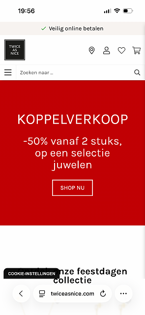 Koppelverkoop bij Twice as Nice