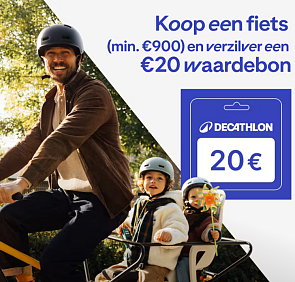 Koop een fiets en krijg een waardebon van 20€ bij Decathlon