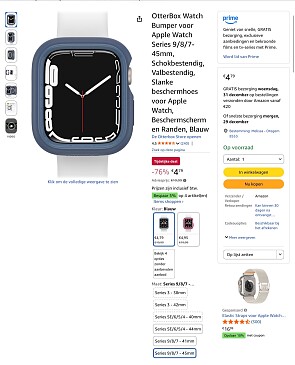 Bumper Apple Watch 9/8/7, -76%