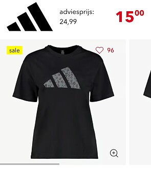 Animal graphic dames sport T-shirt zwart grijs