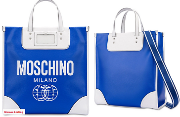 Moschino blauwe shopper aan 134 euro!