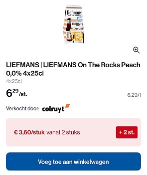 Liefmans 0,0% en Chouffe 0,0% goedkoper