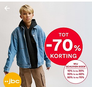 Jbc solden tot 70%