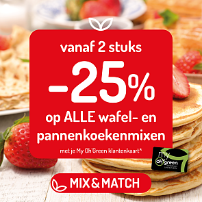 ALLE wafel- en pannenkoekenmixen