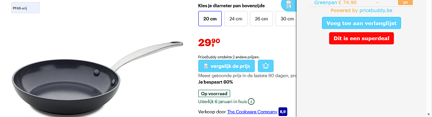 Tot 60% korting op Greenpan