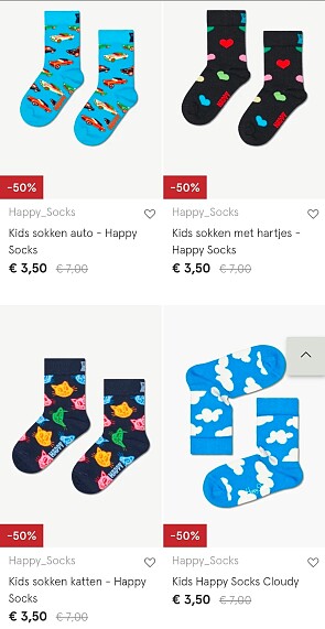 Happy Socks voor kinderen -50%