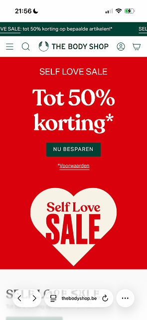 Self love sale The Body shop