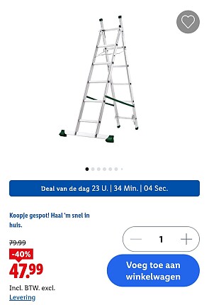 Multifunctionele ladder -40%