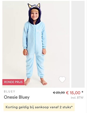 Onesie Bluey -50%