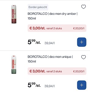 Borotalco deo men -50%