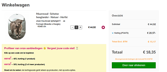 70% korting op fotocadeau