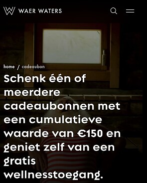 Wear water trakteert met gratis toegang welness