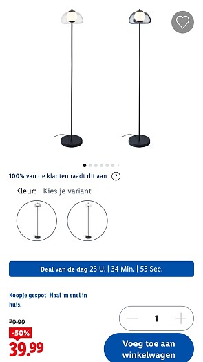 Ledstaanlamp KHEPRI LIVARNO home -50%