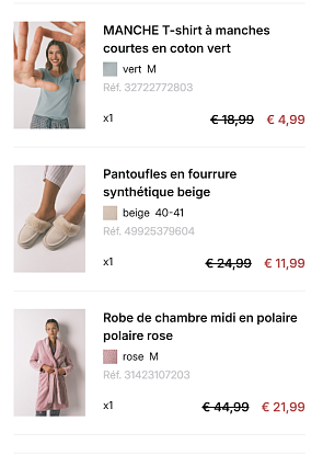 121€ uitgespaard bij Women's Secret