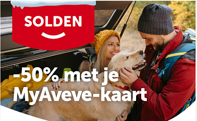 50% korting bij Aveve