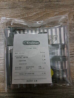 Kruidvat solden gele sticker