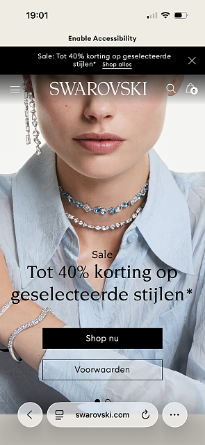 Solden bij Swarovski