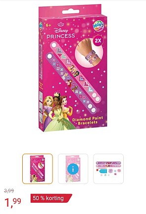 Diamond painting armband Princess -50%