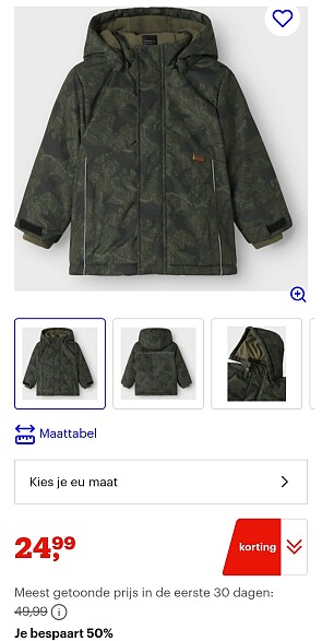 Name it parka jacket -50%