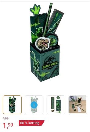 Bureauset Jurassic World, 6dl. -60%