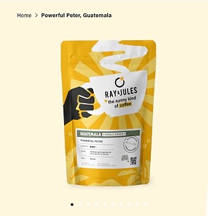 Ray&Jules gratis pakje koffie bij uw bestelling