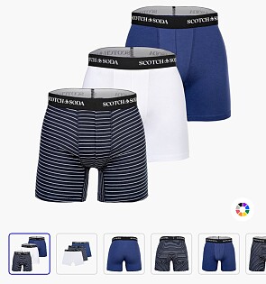 Scotch & soda 3 boxers voor 11,86€