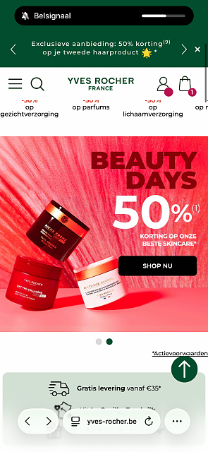 Beauty days bij Yves Rocher