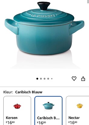 Le Creuset mini stoofpannen in aardewerk