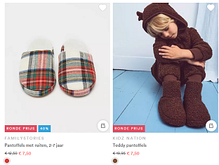 Tot -50% op pantoffels bij JBC