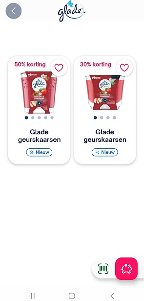 -30% en -50% op glade geurkaarsen