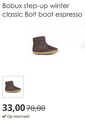 Bobux babyslofjes aan mooie kortingen