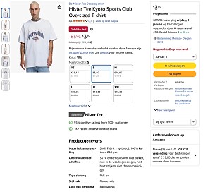 Mister Tee Kyoto Sports Club Oversized T-shirt -85%