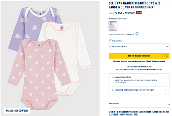 Katoenen babybody’s van Petit Bateau