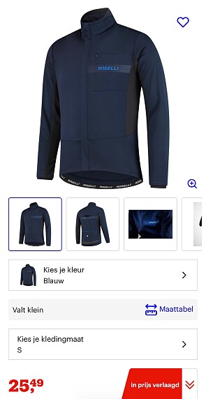 Rogelli heren fiets jas