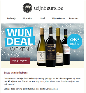Wijnbeurs: 4+2 gratis