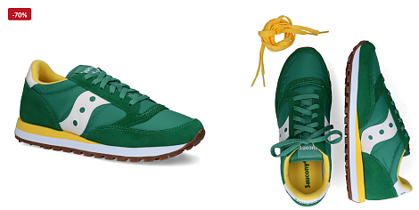 Saucony Original groene sneakers voor heren aan 33 euro bij Torfs