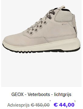 Tot 72% korting op GEOX schoenen voor het hele gezin