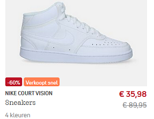 Nike sneakers voor dames aan 35,98 euro bij Torfs