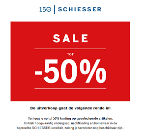 Schiesser: sale tot -50%